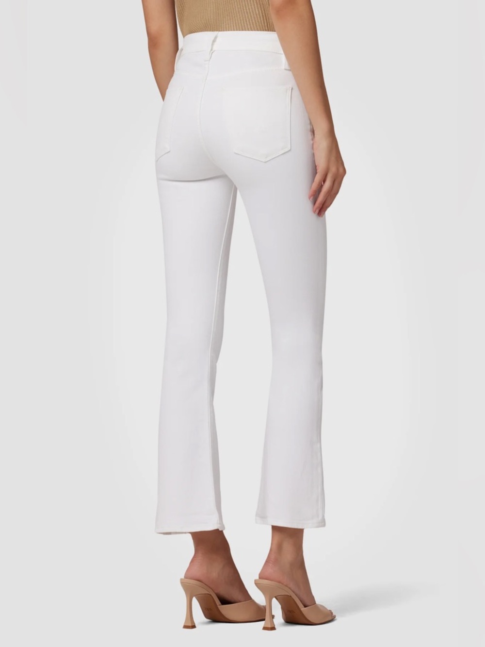 Classic White Women's Flare Jeans - Picture 4 of 7